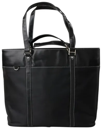 Bolsa para notebook Tote Elegante em Couro Sintético Preto Targus