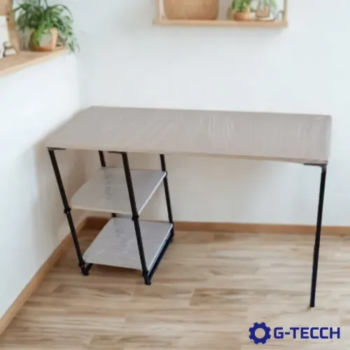 Mesa de Escritório com prateleira 1,1m NOVA Multiuso Computador Notebook Estudo Office