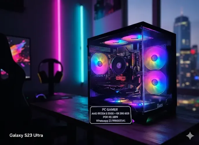 Pc Gamer Lindo com Nota fiscal e Garantia com placa de Vídeo 