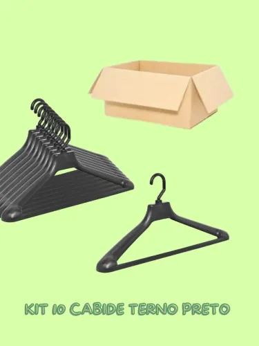 Kit 10 cabides para terno 