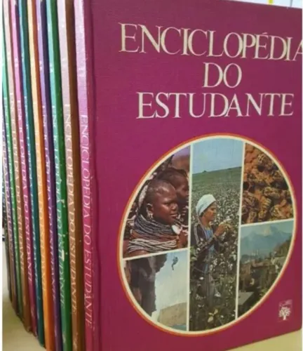 Enciclopédia do estudante com 15 volumes
