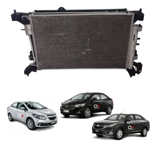 Kit Conjunto Radiador Chevrolet Prisma Onix 1.4 2017