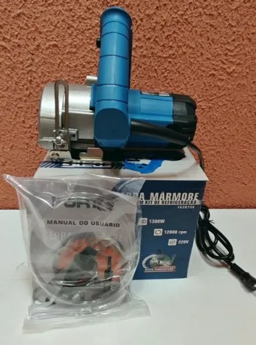 Serra Mármore 1300W 4.3/8 Pol com Kit de Refrigeração - FORTGPRO