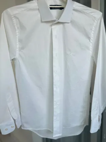 Blusa social branca Brooksfield,