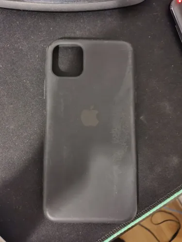 Capinha de silicone preto para iPhone 11 pro Max 