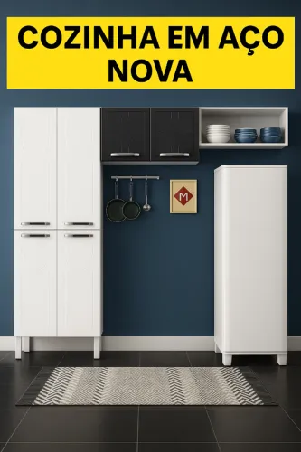 Armário em aço perfeita para sua cozinha !