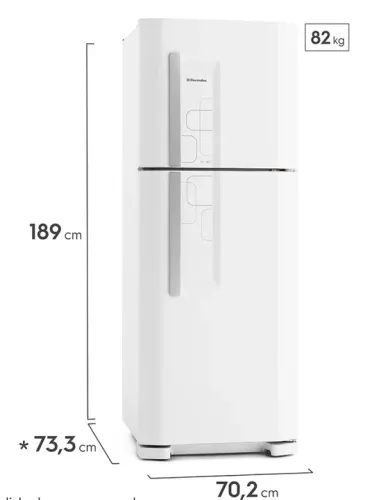 Geladeira Duplex Electrolux 475 Litros Branca Cycle Defrost