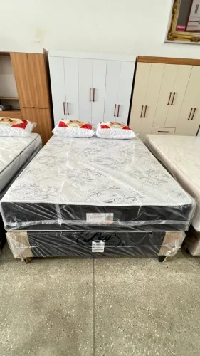 Cama De Casal Molas Ensacadas Alteza Padrão 66x138x188 - Em Oferta 