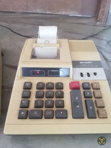 Antiga Calculadora Sharp CS1173 Anos80 - Funcionando