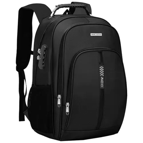 Mochila Para Notebook até 17", Sistema Antifurto, Semi Impermeável, Preto - Aco 