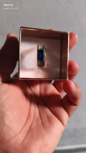 Anel de Formatura Masculino em Aço Inox 316L - Modelo Quadrado TAMANHO 22