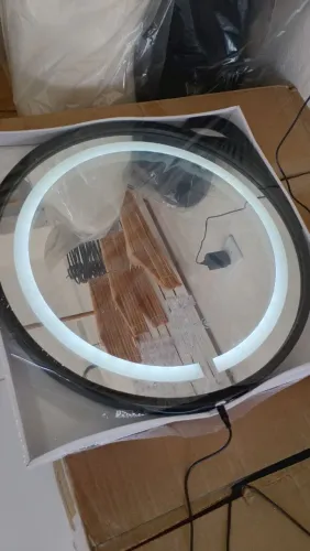 Espelho redondo com LED 45cm