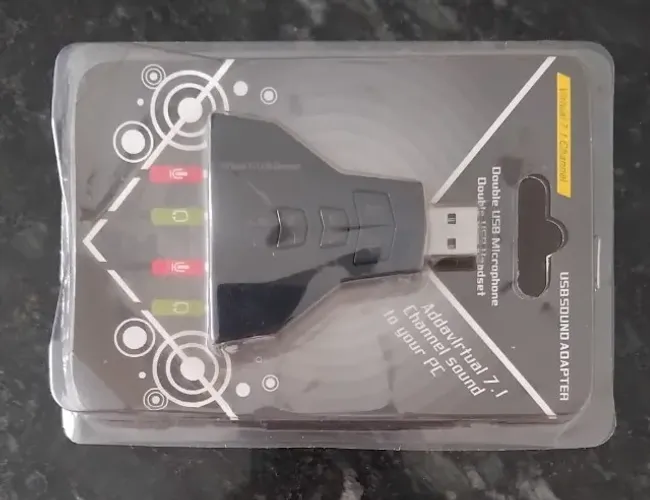 O som do seu PC ou Notebook parou - Solução - Adaptador Placa de Som USB 7.1