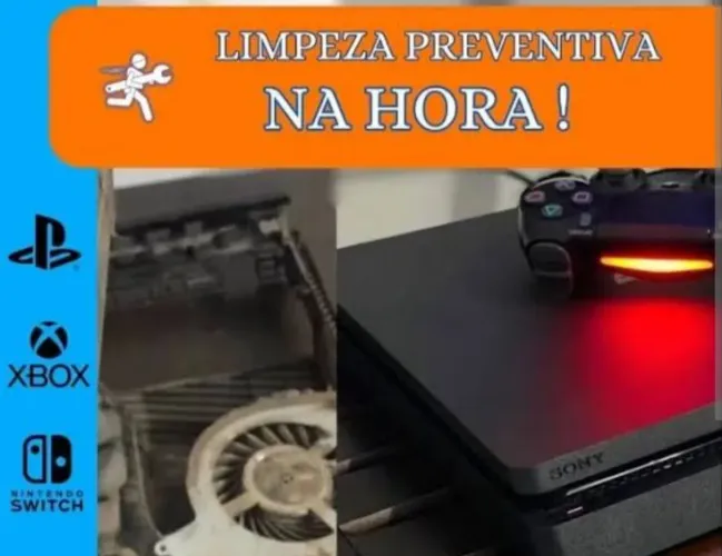 Limpeza preventiva PS4 Xbox one