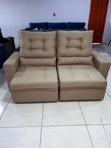 Sofá retrátil reclinável de 2 m entrego hoje mesmo na sua casa