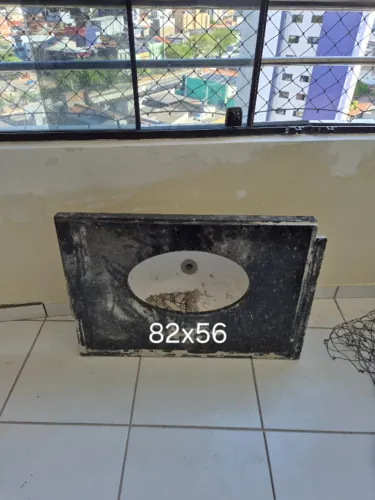 Bancada banheiro em marmore com cuba