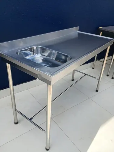 Pia inox 1.40x0.60_ a pronta entrega em BSB