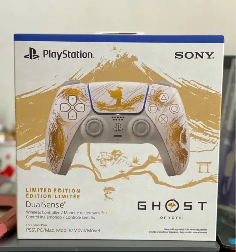 Controle DualSense PS5 Ghost of Yotei - Ouro/Gold - Lacrado