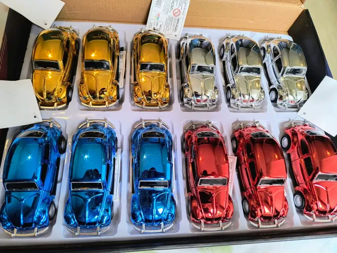 Fusquinhas Herbie , Coloridos e Cromados Escala 1/43 