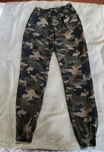 Calça jeans camuflada - GG