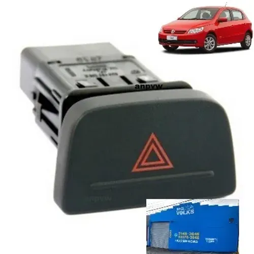 Interruptor do pisca alerta para Gol, Voyage, Saveiro G5 2009 a 2013