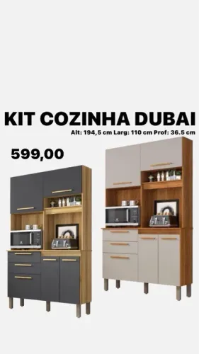 Kit Cozinha Dubai - Novo - ENTREGA HOJE !!! FRETE GRÁTIS