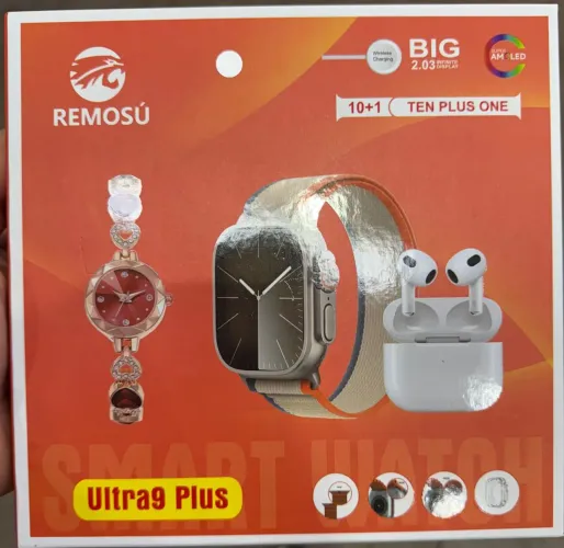 Relógio Inteligente Remosú 10+1 Ultra9 Plus - Novo