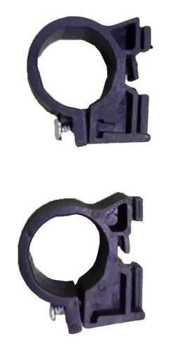 Par De Abraçadeira Suporte Farol Bicicleta Elétrica Duos Cor Preto novo