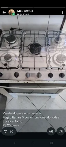 Fogão Itatiaia 5 bocas 