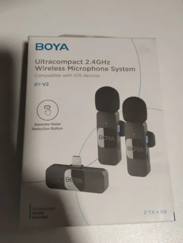 Sistema de Microfone de Lapela Sem Fio Boya BY-V20