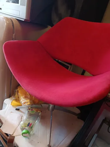 Cadeira individual luxo vermelha