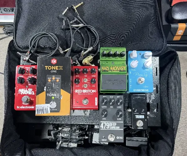 Pedalboard Completo - Tonex One, Tc Eletronic, Tone Ink, Bad Monkey, Pure Sky e mais 