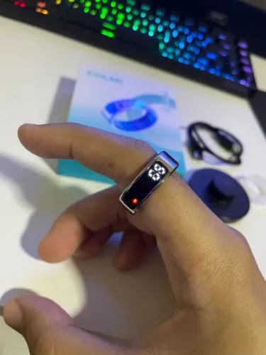 Anel Inteligente COLMi R12 Smart Ring c/ Tela - Tam. 10