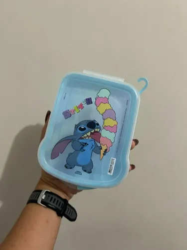 Sanduicheira Stitch Ohana Disney Lancheira Passeio Plasútil