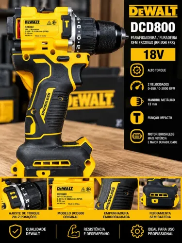 Parafusadeira Dewalt dcd800