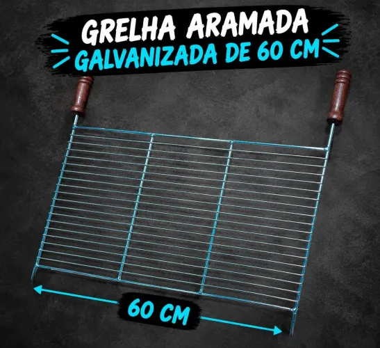 Grelha aramada galvanizada 60x40