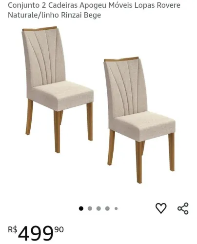 Vendo 4 cadeiras de jantar NA CAIXA NOVO!!