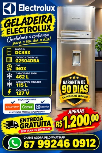 Geladeira corta preço só hoje promoção
