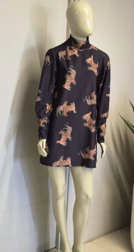 Vestido animal print