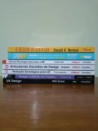COLEÇÃO DE LIVROS - UX DESIGN