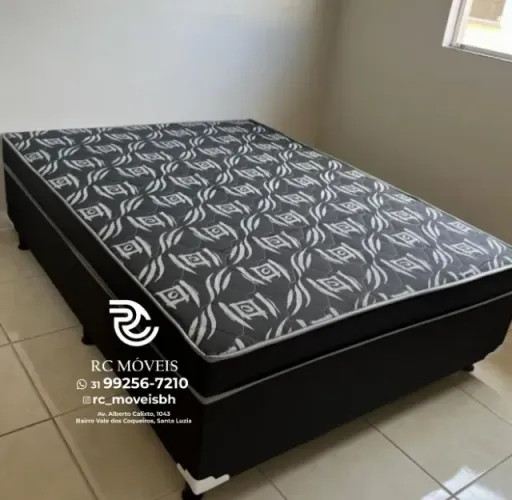 Cama box casal com Molas Ensacadas OrthoBox 1.38x1.88 Completa