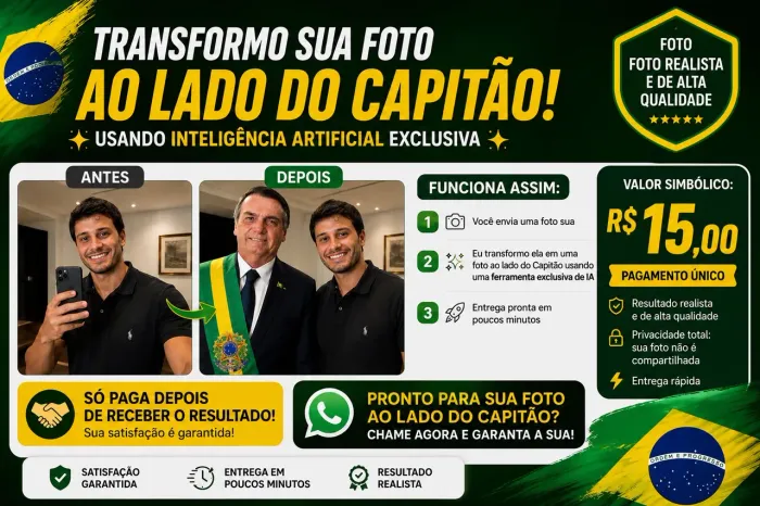 Faça agora sua foto! Não perca tempo?