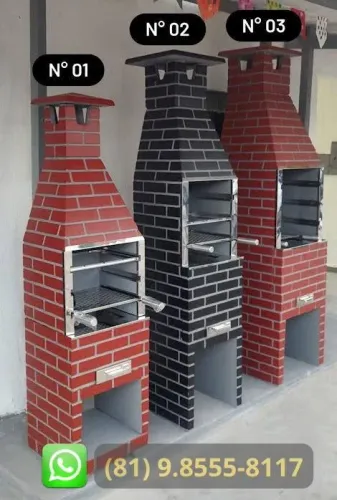 Churrasqueira Pré-Moldada Vários modelos .