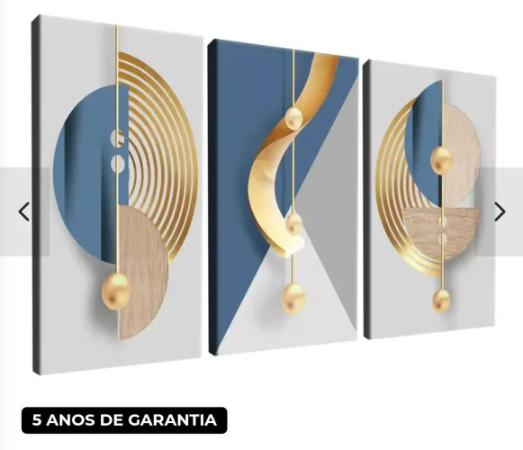 Trio de quadros grandes