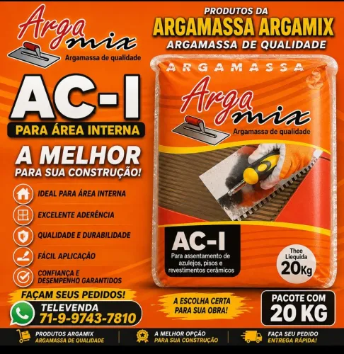 Argamassa Argamix a 1