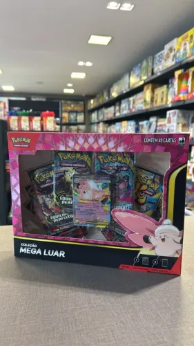 Box Coleção Mega Luar Mega Clefable Ex Pokémon