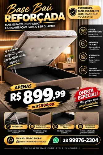 ?Operação oferta experiêncial - Base baú casal