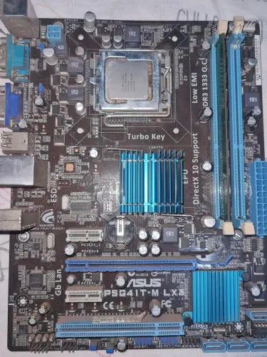 Placa Mãe Asus P5g41t-m lx3 + Processador + 2Gb DDR 3