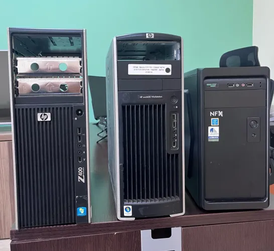 Lote 3 Gabinetes PC HP Z400 XW6600 e NFX - Para Peças