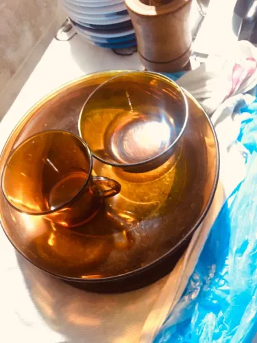 11 pratos Duratex 1 xícara 1 tigela 